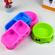 Миска для собак Горячая безопасная Нетоксичная пластиковая миска для домашних животных для кормушки собак больших собак кошек хранение еды Pritnted собачий корм и напиток