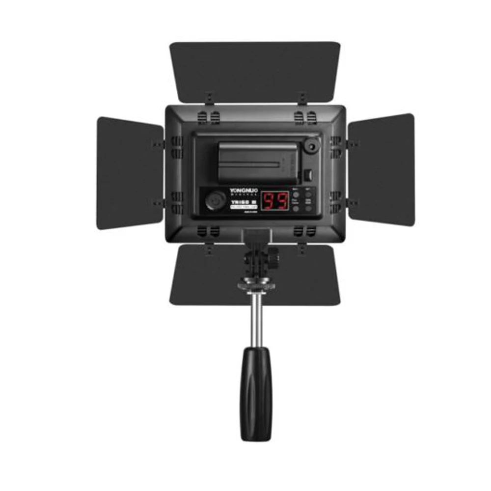 상단 YN160III YN-160III 프로 LED 비디오 라이트, 조절식 팀 AC 배터리 키트, 사진 비디오 라이트 카메라 DV 캐논 니콘용