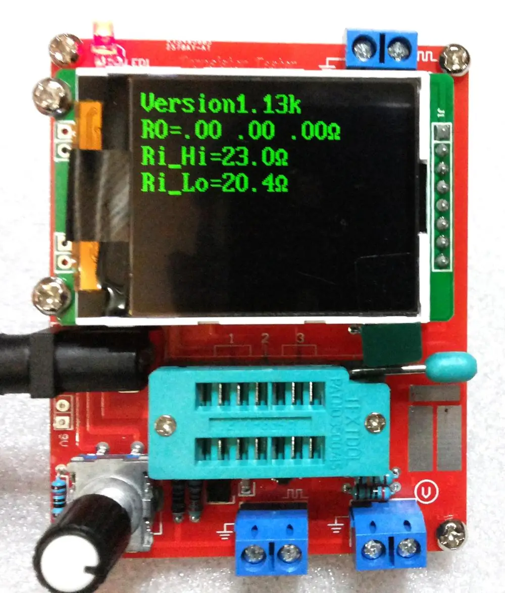 V1.13 на английском языке DIY Mega328 Транзистор тестер LCR диод емкость ESR метр ШИМ квадратная волна генератор сигналов частоты