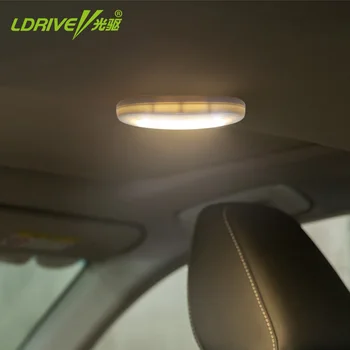 

Car Truck Interior Wireless Reading Light Roof Celling Magnetic LED Lamp With Charging USB White/Blue Emitting Color Car-Styling