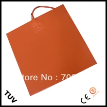 Гибкий силиконовый нагревательный элемент коврик/лист 370*340 мм для 3D-принтеры 24v 350w с клеем и NTC 100K