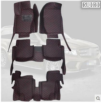 

High quality! Special floor mats for Mercedes Benz GL 550 X166 7 seats 2015-2012 waterproof carpets for GL550 2013,Free shipping