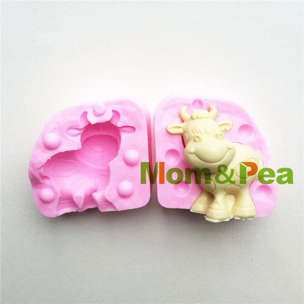 

Силиконовая форма для мамы и горошины MPA1667, молочный рогатого скота, украшение для торта, 3D форма для помадки, торта, пищевой класс