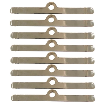 

8Pc Chrome 4 3/4 inch Valve Cover Spreader Bars For Chevy Sbc 283 305 327 350