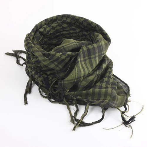 Унисекс легкий плед кисточкой арабский пустынный Шеман KeffIyeh Шарф обертывание пашмины - Цвет: Army Gree