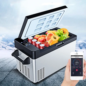 

-25 Celsius 60L Mini Refrigerator Compressor APP Control Car Home Dual-use Small Portable Mini Fridge Camping Cooler Box Freezer