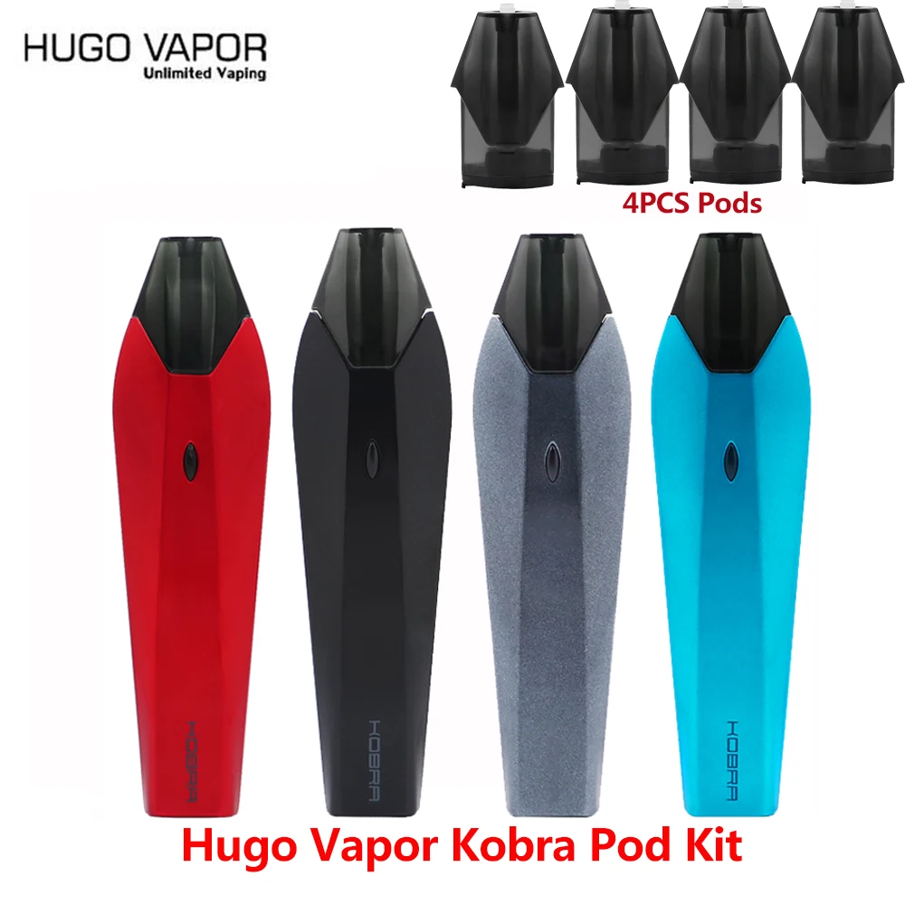 Hugo Vapor Кобра Pod стартовый набор для вейпинга с 1 8 мл ёмкость и 500 мАч 1.5ohm Керамика