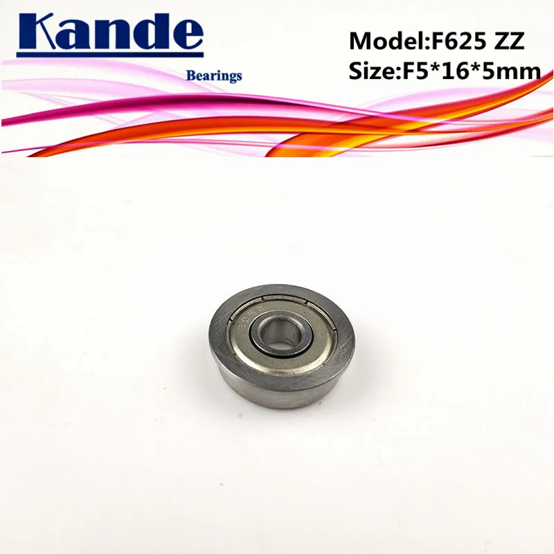Подшипники Kande F625 10 шт. ABEC 1 F625ZZ ZZ с фланцем миниатюрный глубокий шаровой подшипник