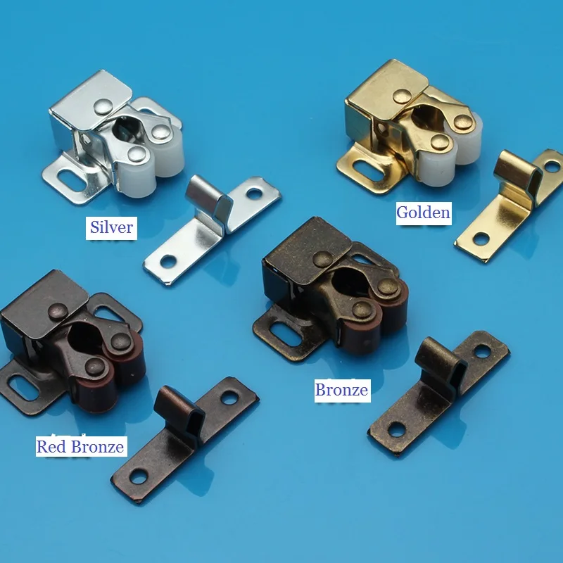 

10Pcs/Lot Big Model Cupboard Cabinet Closet Door Double Roller Catch Latch