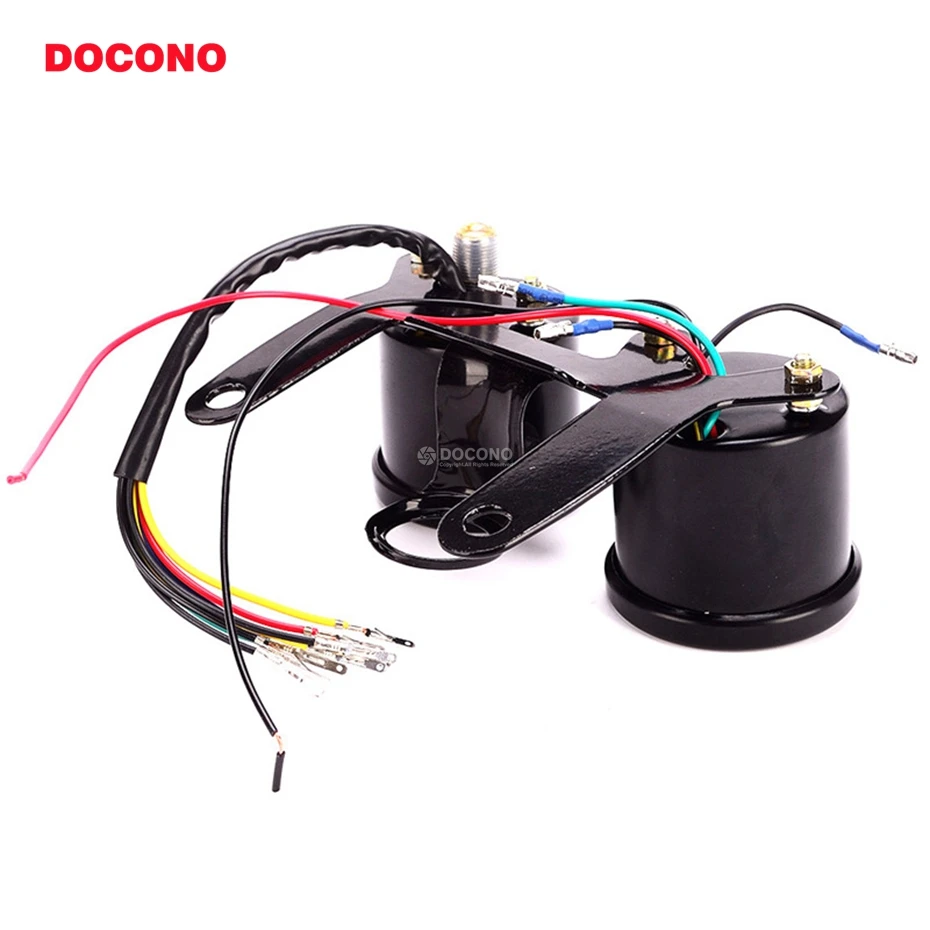 DOCONO 12V мотоцикл цифровой спидометр одометр 0 160 км/ч 13000 об/мин цветной