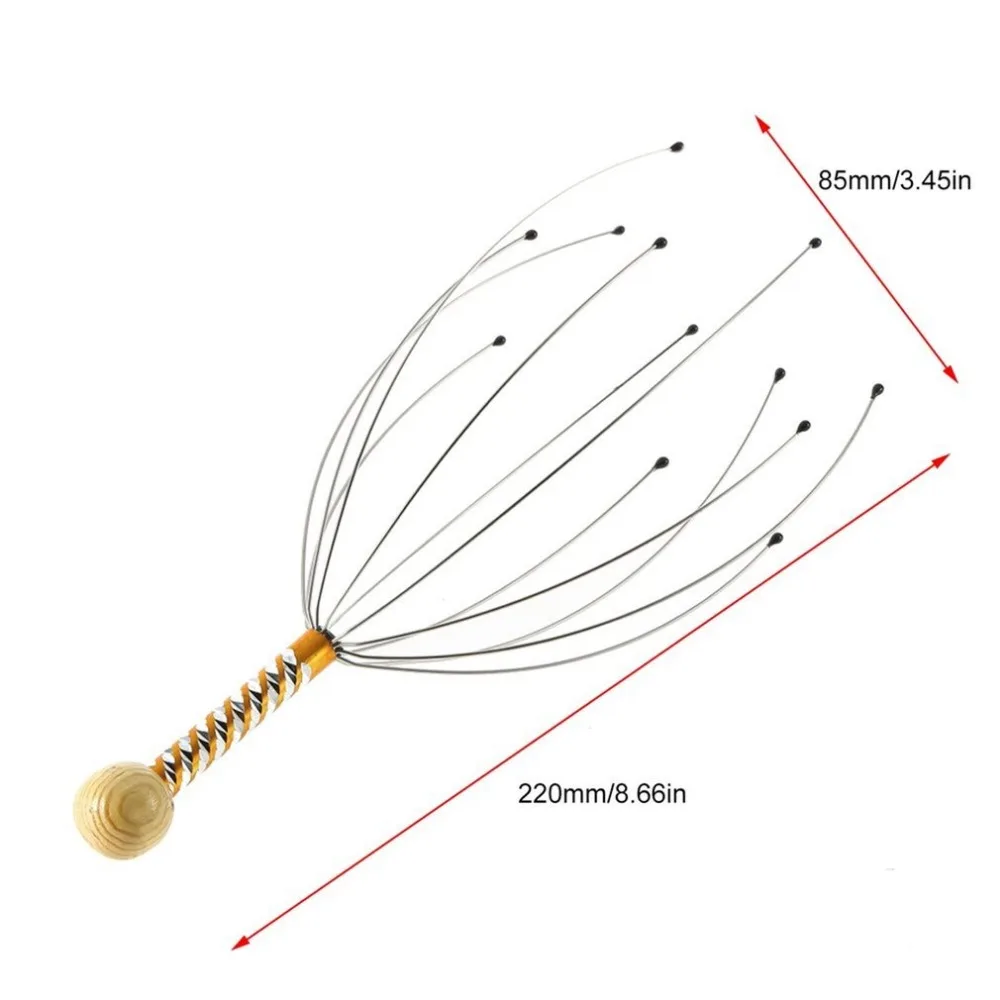 Многофункциональный антистрессовый Массажер для волос и кожи головы, массажер для тела, для снятия оплаченного стресса, инструмент для расслабления мышц, для дома и офиса