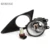 MZORANGE Veloce di Trasporto del Nuovo Nero Anteriore Destra/Sinistra LED Della Luce di Nebbia + Griglia di Copertura Lunetta per Toyota Corolla 2007 2008 2009 2010