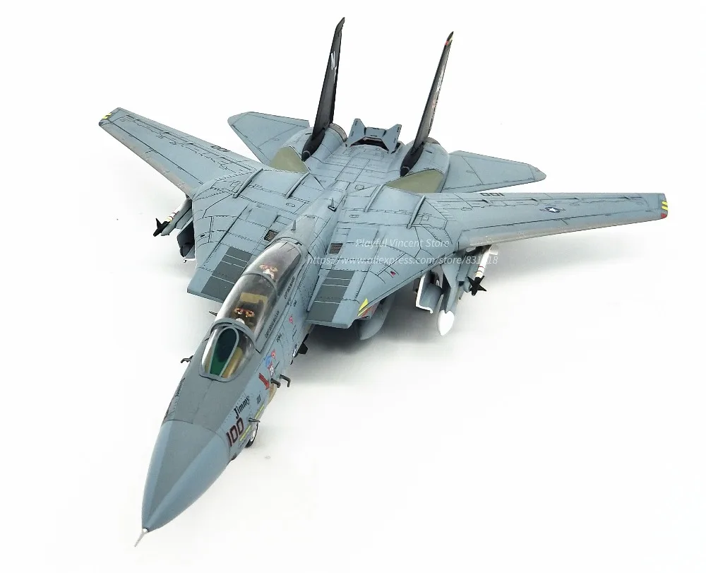 Бутик 1: 72 США F-14A корабельный Истребитель модель самолета из сплава VF-154 Сборная модель