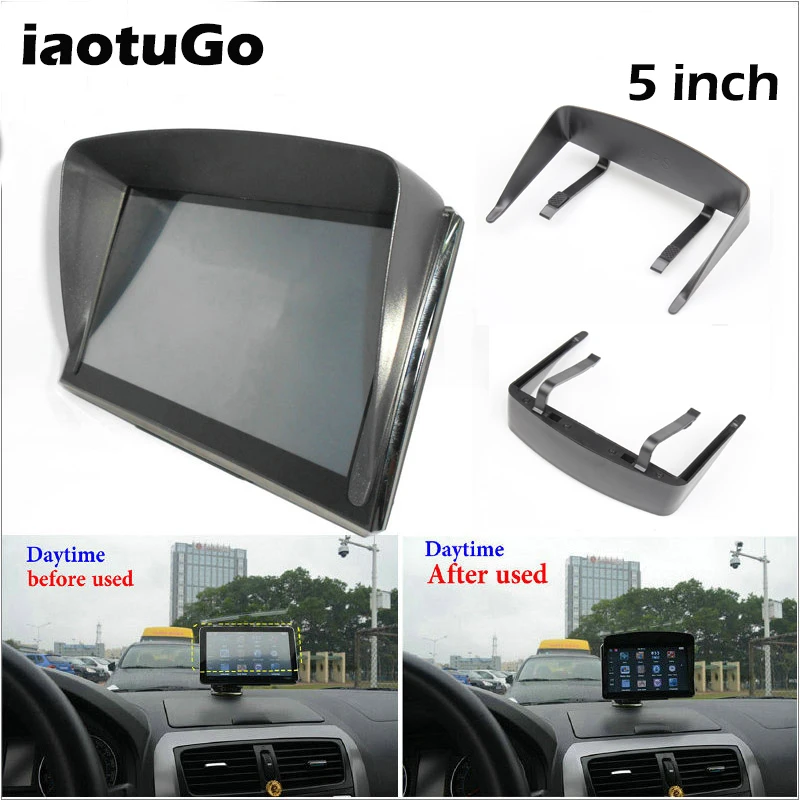 

iaotuGo 5 inch GPS universal sunshade for car GPS vehicle navigator GPS accessories For 5" GPS Navigator