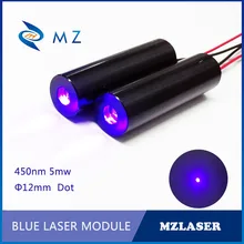 Синий точечный Лазер 12 мм 450нм 5 мВт синий промышленный APC Постоянная мощность привода лазерный модуль