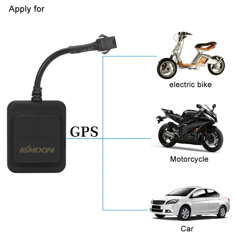 

KKmoon GPS Real Time Tracker Car Motorcycle Electric Bike GSM GPRS Tracking Device 2G/3G/4G Mini portable Compact design
