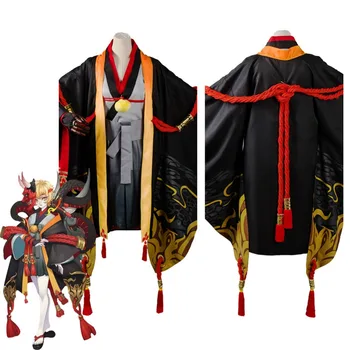 

Yin Yang Master Onmyouji Prajna Cosplay Costume Outfit Kimono Suit