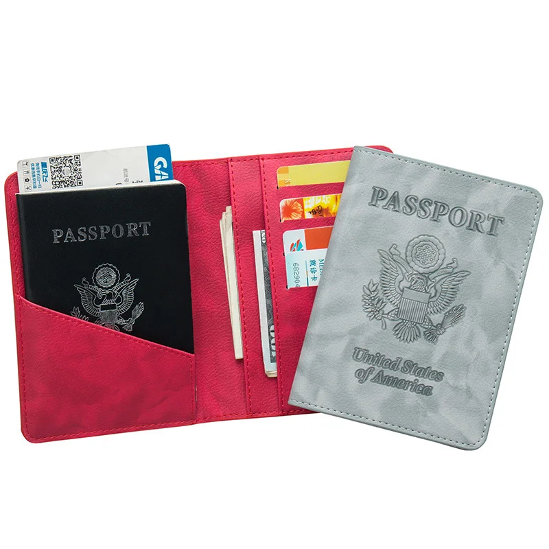 

Rfid Blocking America Travel Passport Holder Cover USA Passport Cover Wallet Organise Travel Pouch Slim Id Credit Card Case Busi