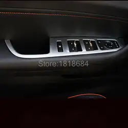 Для Hyundai Sonata 2015 2016 седьмое поколение только для левшей вождения внутренняя дверная ручка подлокотника Рамки отделкой 4 шт./компл