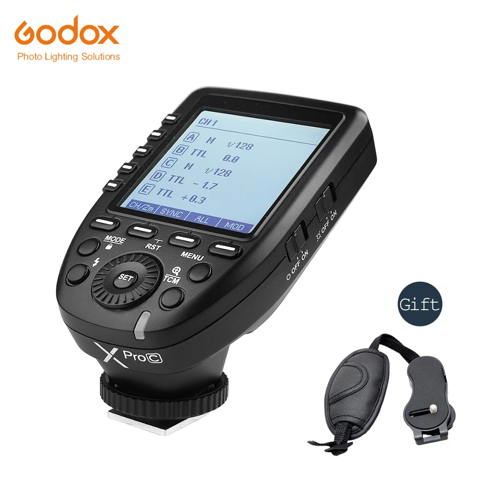 

Godox Xpro-C Xpro C Transmitter Trigger for Flash Support E-TTL II Auto for Canon Camera