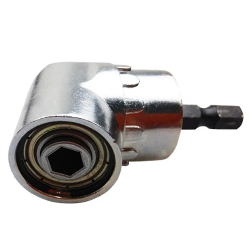 

1/4inch Hex Bit Socket Holder Adapter 105 Degree Right Angle Driver Angle Extension Power Screwdriver Drill Attachment