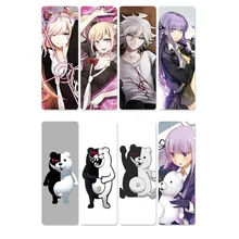 8 шт. DANGANRONPA аниме марки книг водонепроницаемый прозрачный ПВХ пластиковая Закладка красивая книга метки подарок