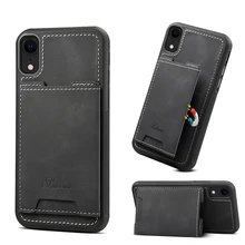 Роскошный кожаный чехол для iPhone X XR XS Max 8 7 Plus телефона магнитный