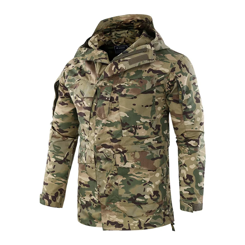 Мужская тактическая одежда армии США ветрозащитная Военная Полевая куртка пальто с капюшоном Casaco Masculino ветровка мужская осень зима