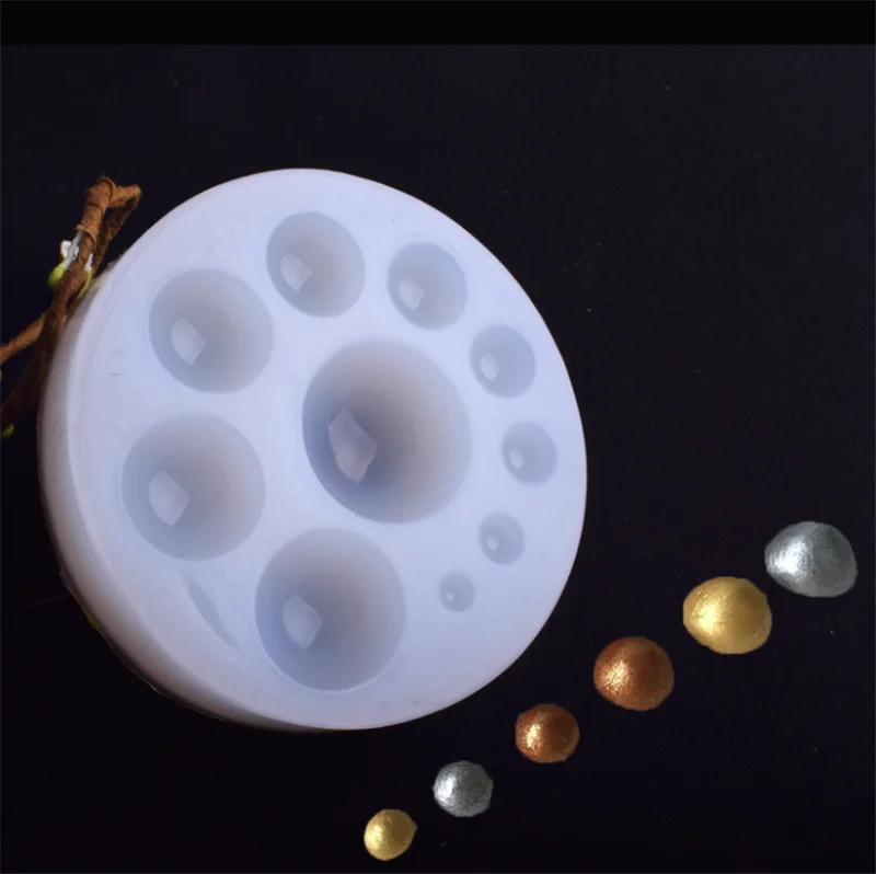 

1PC Water Crystal Glue Round Cabochon Circle Pendant Silicone UV Mold for Making Pedant Jewelry Exoxy Resin Molds Jewelry Tools