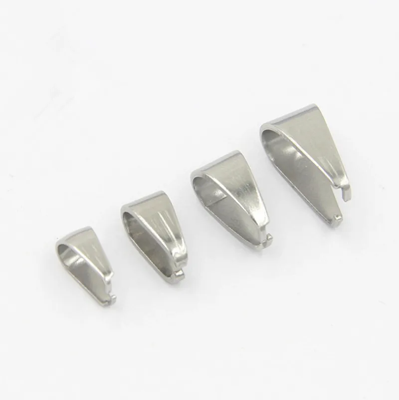 100 шт. 3X7/4X9/5x10 мм кулон из нержавеющей стали зажим подвески для DIY ожерелье