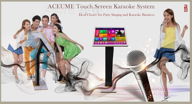 6 ТБ HDD 150K китайские, английские песни, сенсорный экран караоке плеер, TSR 22 ''обновление облака, Muilt-языковое меню, домашнее KTV поют