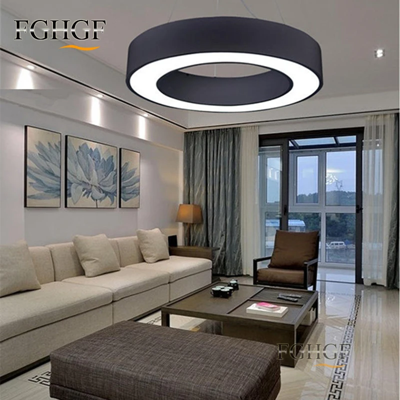Hanging Modern Led Chandelier Lights For Dining Room Bar suspension Round luminaire suspendu Chandeliers Lamp Lighting Fixtures (10)