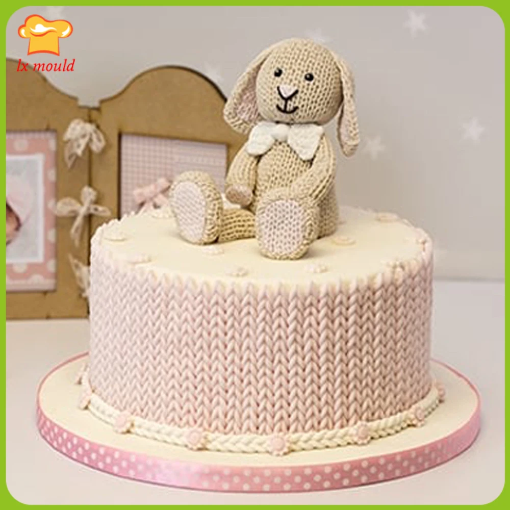 New vertical section pattern sweater fondant cake mold food grade liquid silicone chocolate biscuit | Дом и сад