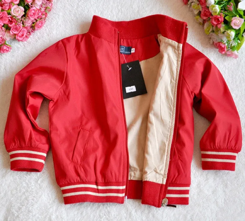 2015 baby boys coat red spring brand children clothing new designer cotton kids clothes fashion Long Sleeve vetement bebe garcon (3)