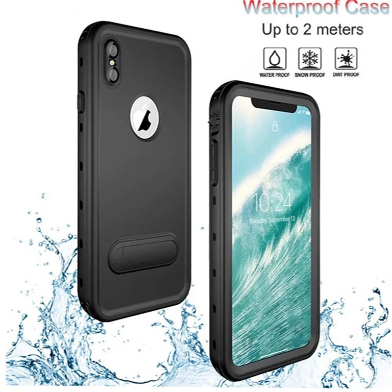 

Snowproof Case for IPHONE XS MAX XR X IP68 Waterproof Cases Dirt Shock Proof for Samsung Note 9 S8 S9 Plus Underwater Snow Cover