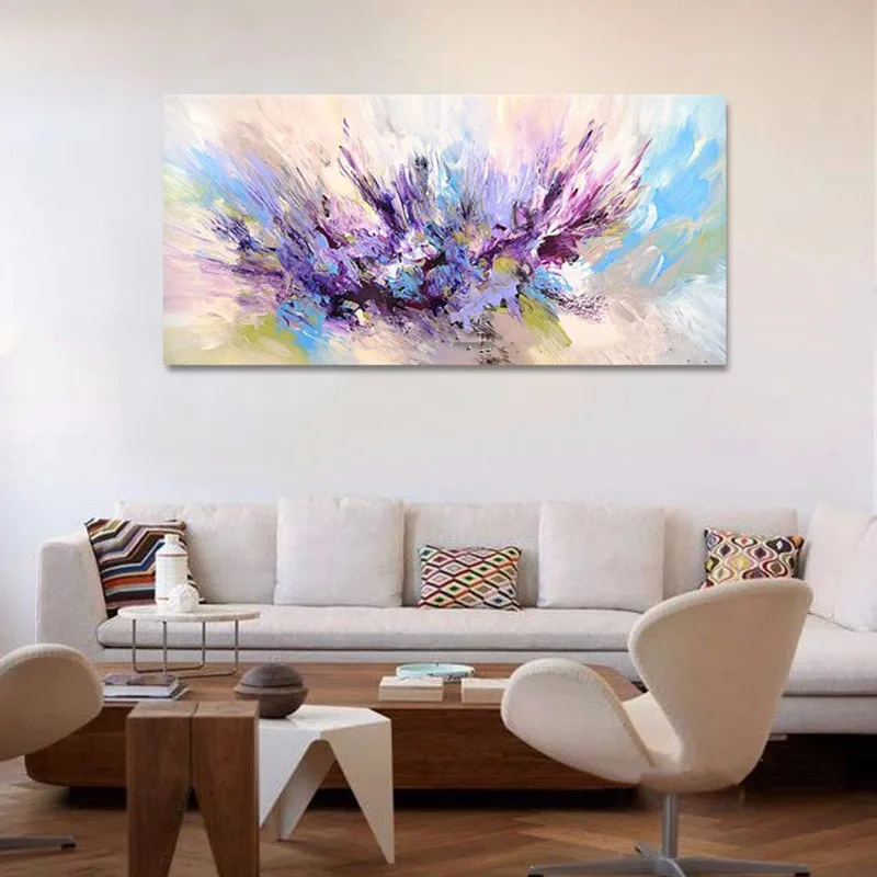 

Large Hand Painted Abstract Colorful Graffiti Oil Paintings on Canvas Handmade Painting Modern Home Decor Wall Art Pictures Gift