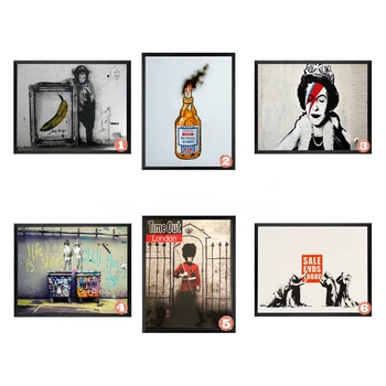 

Wall Painting print on canvas for living room home decor Banksy Art Sale ends Today Time out London Modern Art Canvas Painting
