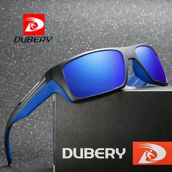 DUBERY Brand Design Polarized Sunglasses Men Driving Shades Male Retro Sun Glasses For Men Summer Mirror Square Oculos UV400