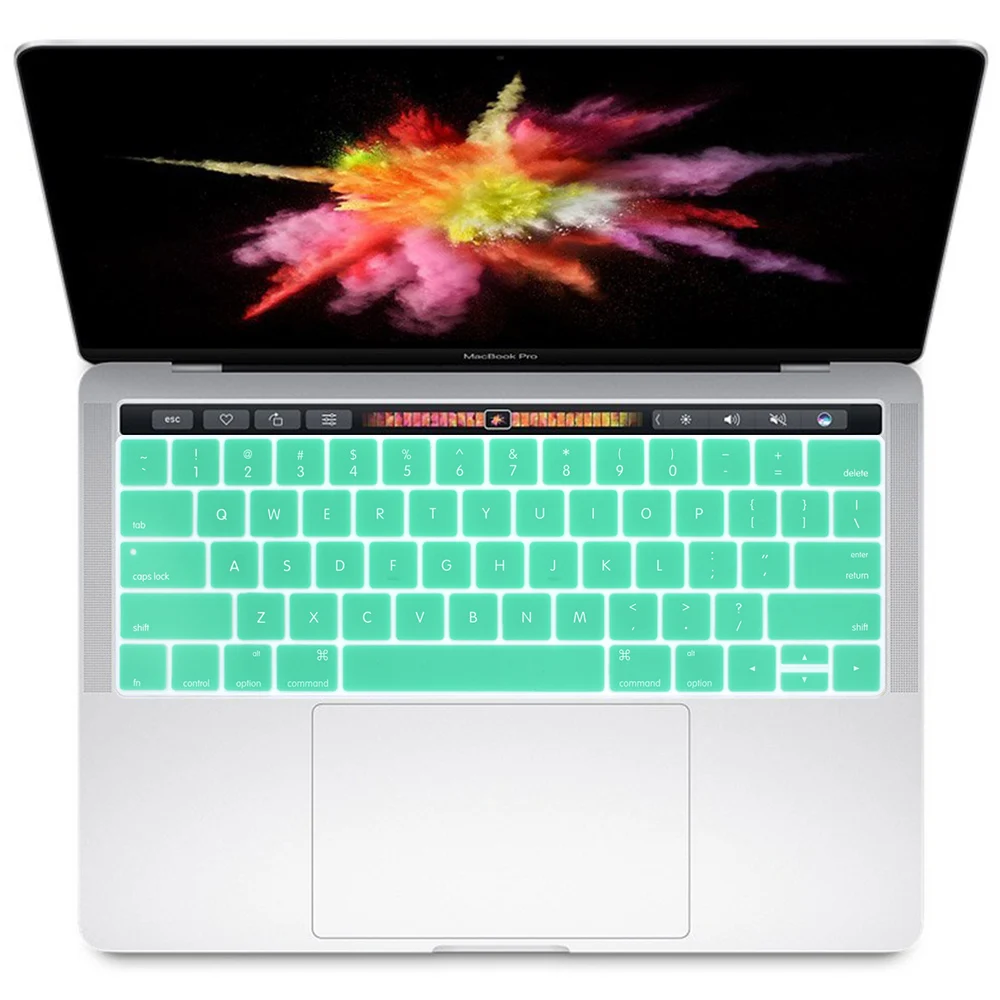 Мягкий силиконовый чехол для клавиатуры Apple New Macbook Pro 13 3 дюйма A1706 и 15 4 A1707 2017
