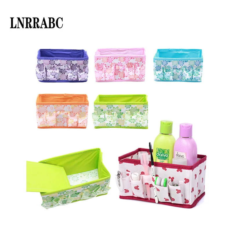 

LNRRABC 1pc Fashion New Convenient Multifunctional Colorful Makeup Box Makeup Storage Box Table Organizer