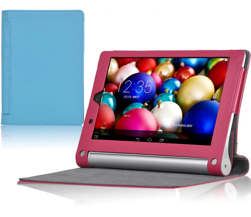 

Slim Litchi Flip Stand PU Leather Skin Cover Shell Case For Lenovo Yoga Tablet 2-830F Tablet2 830 830F 830L 830LC + Film + Pen