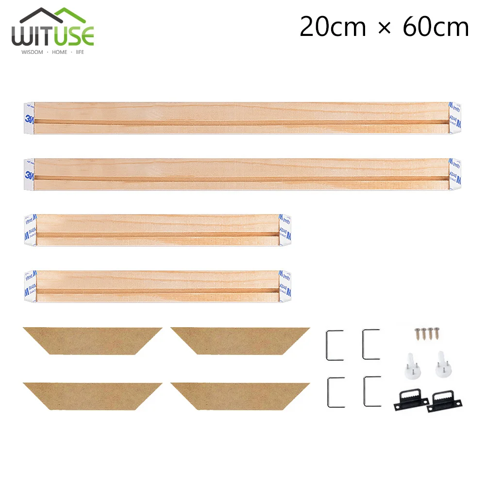 Профессиональный Растяжитель бар холст Рамка комплект для масляной живописи галерея стены искусства сосны - Цвет: 20x60cm