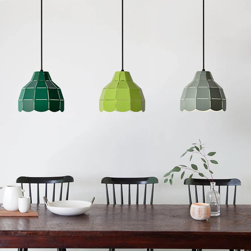 Colorful Raser Cut Pendant Light Metal Flower Pot Pendant Lamp Drop Lighting Hanging Restaurant Cafe Dining Room Pendant Lighting (22)