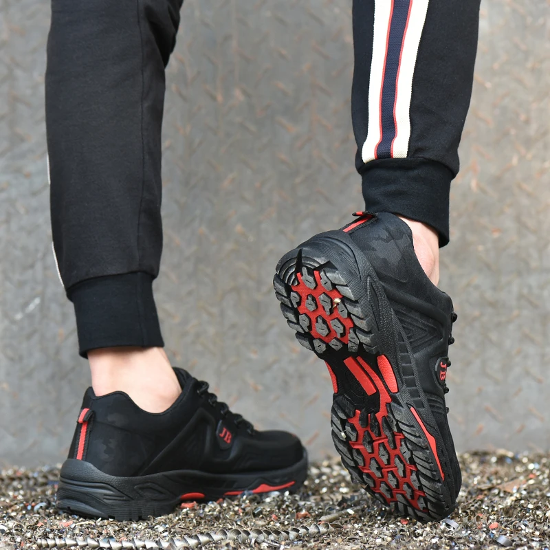 ZYYZYM/мужские рабочие ботинки со стальным носком; сезон весна-осень; дышащая мужская Рабочая обувь; защитная обувь для пирсинга
