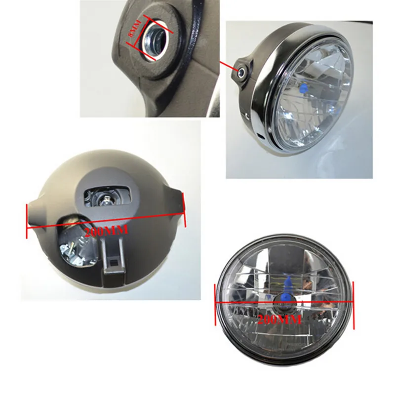 

Motorcycle Headlight For Honda CB 400 CB400 CB400F CB-1 89-91 CB750 91-93 CB400SF Superfou 92-98 NT650 88-91