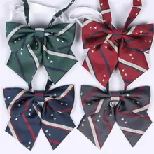 Японский JK галстук для костюма студенческие ошейники школьная форма звезда аксессуары ослепительные полосатые воротники