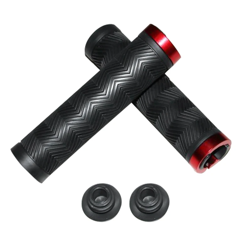 Резиновые ручки на руль велосипеда с фиксатором MTB ручки с фиксированной шестерней ручки для велосипедного руля