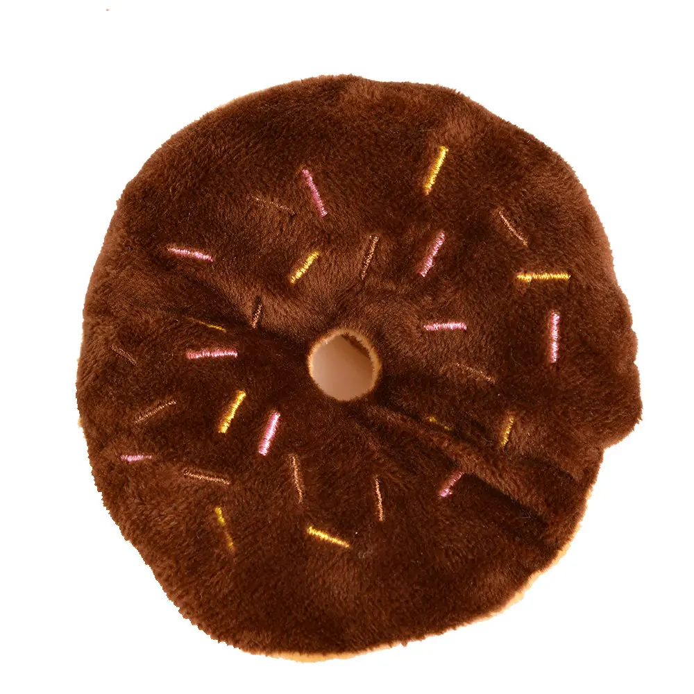 Toys For Pet Cats Dogs Squeaker Plush Toys Balls Cat Scratch Durable Dog Products Donuts Squeak Toys For Small Dogs Puppy (5)