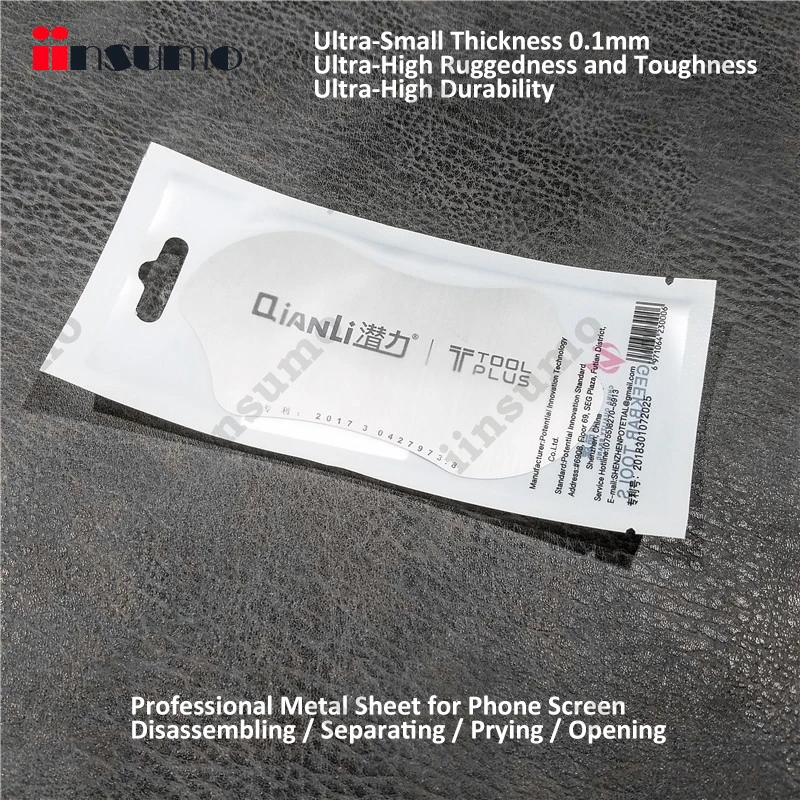 

10PCS in 1 Set 0.1mm Ultra Thin Professional Phone Screen Disassembling / Separating / Prying / Opening Metal Sheet