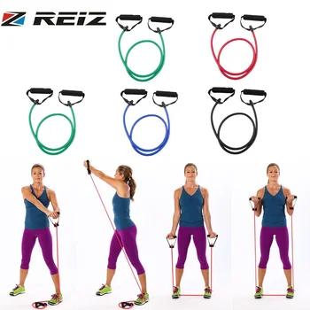 

Rubber Latex Elastic Fitness Resistance Band Rope Tube Exercise for Yoga Pilates 2017 Workout Home Based Strength Training